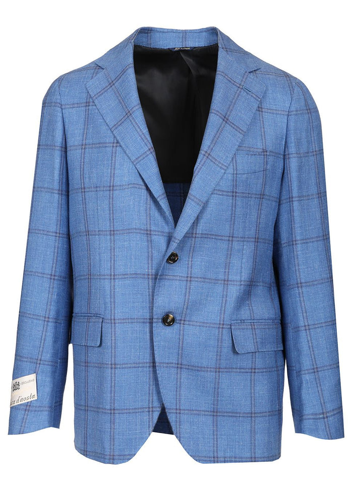 Al Duca D'Aosta Single-Breasted Jacket Jackets - Blue | 59943df24b6288817c6fd71e4267f5db6631344b