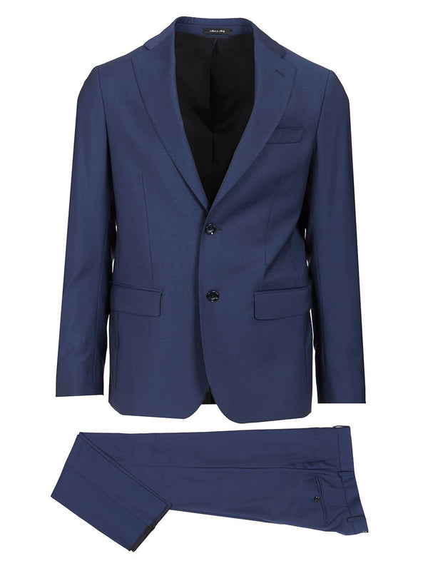 Wool Suit Dresses Blue