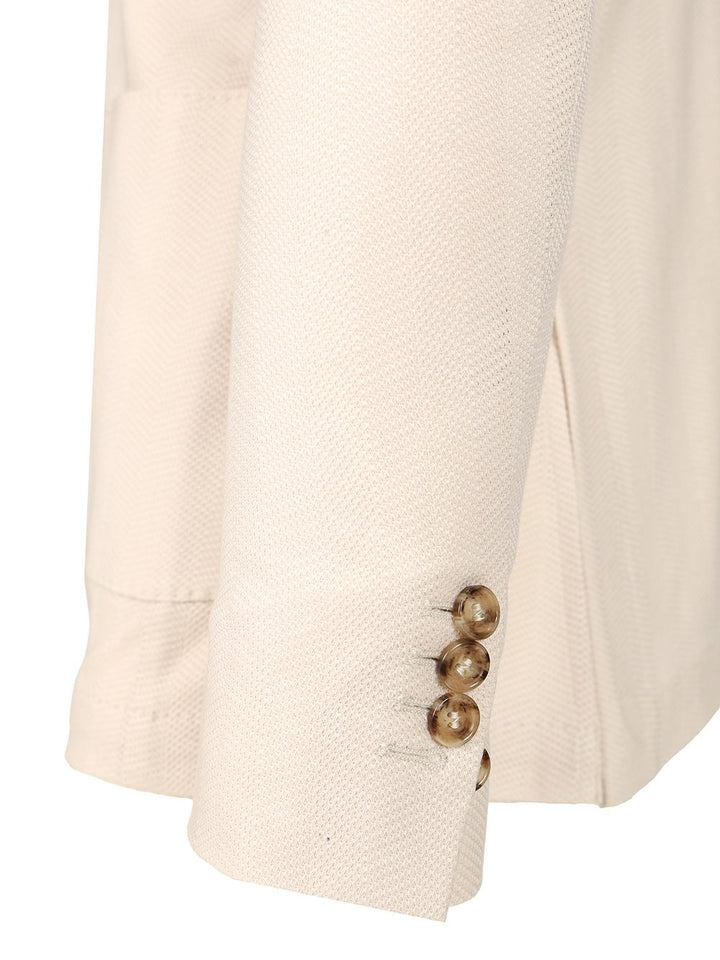 Al Duca D'Aosta Unlined Double-Breasted Jacket Jackets - White | 9db314e383066ac98466692ee324c89da0b75402
