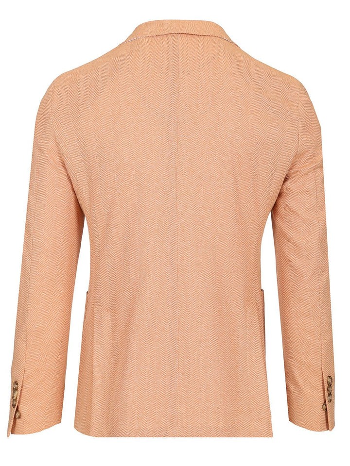 Al Duca D'Aosta Unlined Double-Breasted Jacket Jackets - Orange | 4bae528697498ec1ab60c972320aa20e3602f217