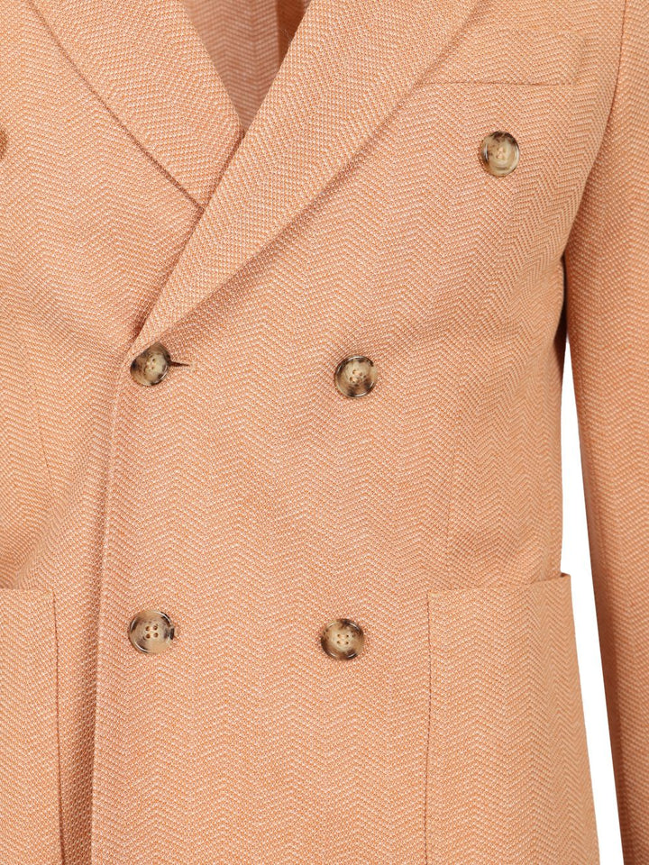 Al Duca D'Aosta Unlined Double-Breasted Jacket Jackets - Orange | cc76f566542d25db0ef1461c49dc07654be4c786
