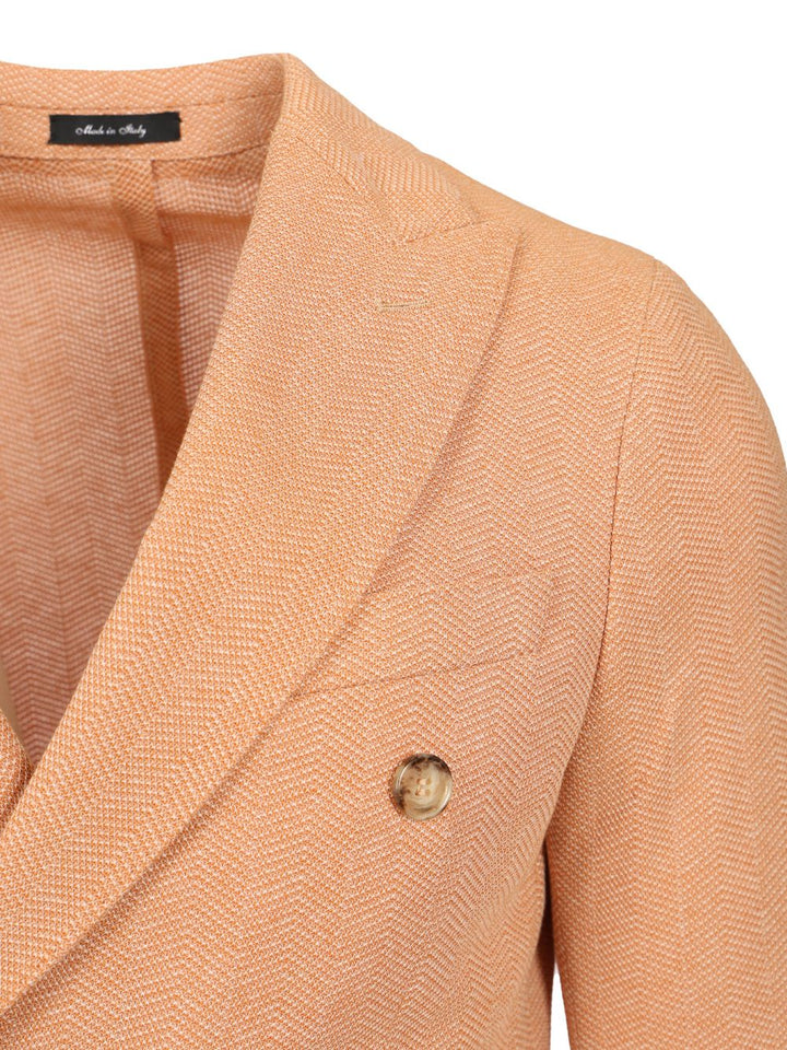 Al Duca D'Aosta Unlined Double-Breasted Jacket Jackets - Orange | 826ae701dc6de0da88eaba81f234ada37d47ef7c