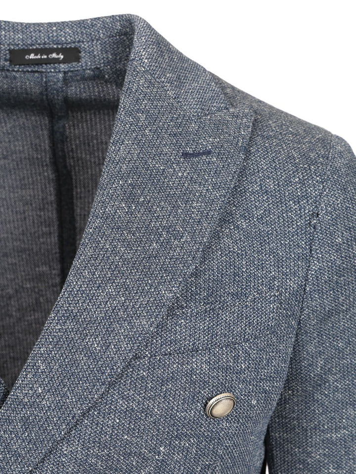 Al Duca D'Aosta Unlined Double-Breasted Jacket Jackets - Blue | 0bbe2fdbfcc171f5f170e5031e7a1f5910fcbf33
