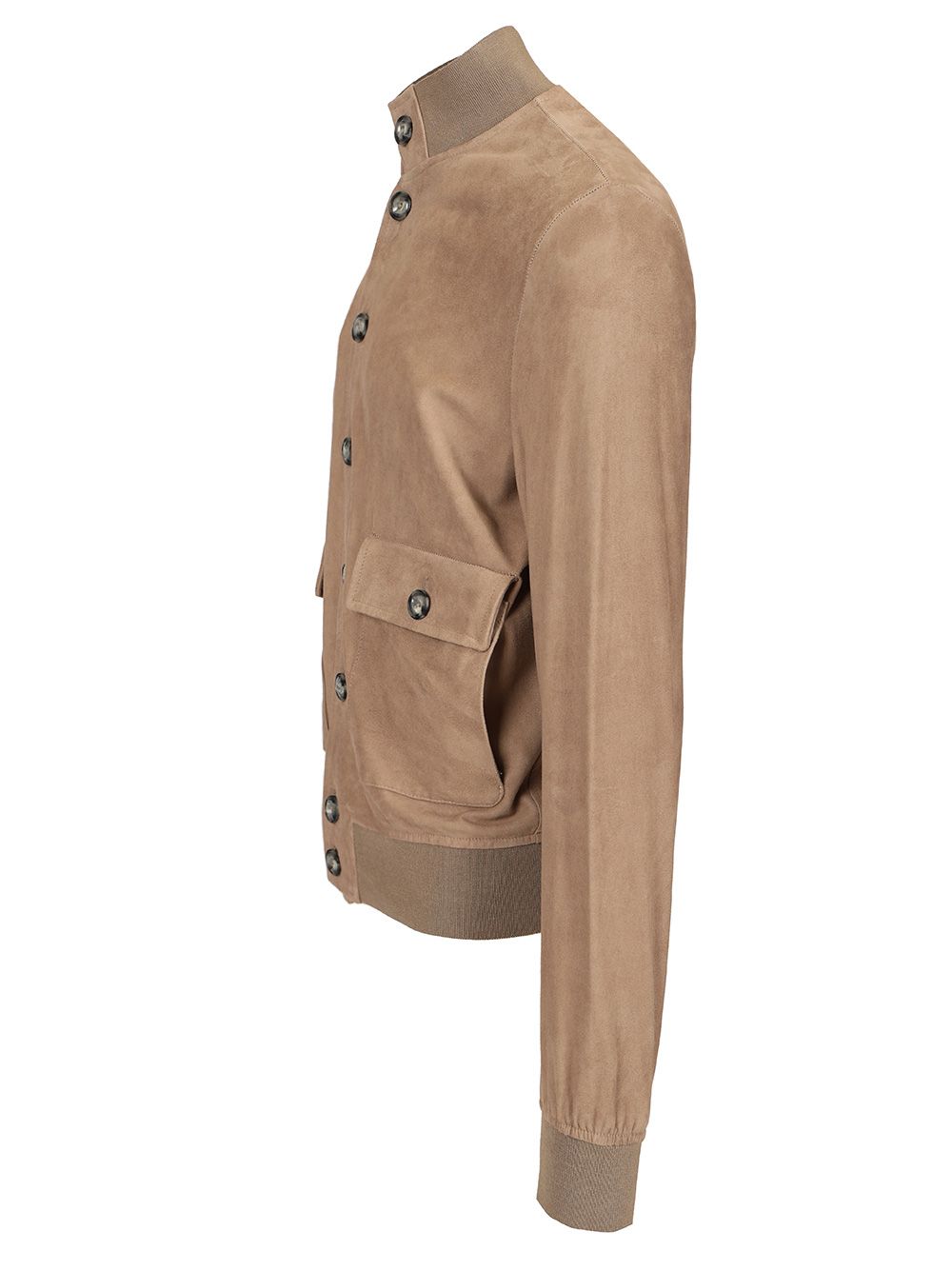 Al Duca D'Aosta 1902 Beige Suede Jacket Knitwear - Beige | 992dd351a656b5a15e4af5523fd436735e0a5631