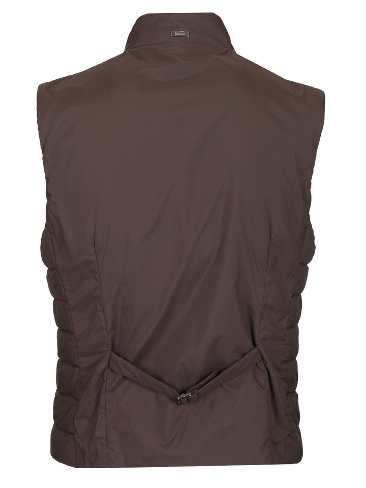 Herno Rain Proof Vest Jackets - Brown | 889b62254118d6d3cacb34250f911cfbf5eb67a0
