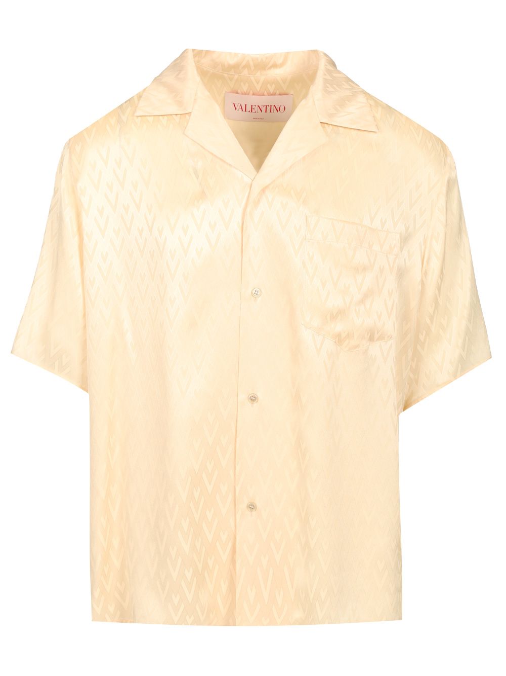 Valentino Garavani Bowling Shirt Shirts - Beige | acf999f2bf64eb9821d7b94688f55c3a821bc7a1