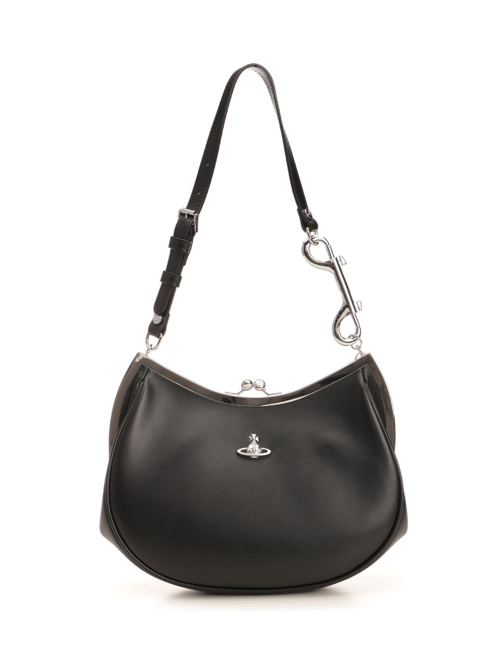 Vivienne Westwood Charm Frame Shoulder Bags - Black | d9538da7b2fc8dd44ba02bbf92ca9a703254e5d8