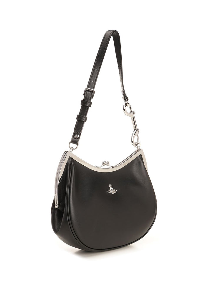 Vivienne Westwood Charm Frame Shoulder Bags - Black | d829d460eb235c0a2d60774765d50feabefa5a6c