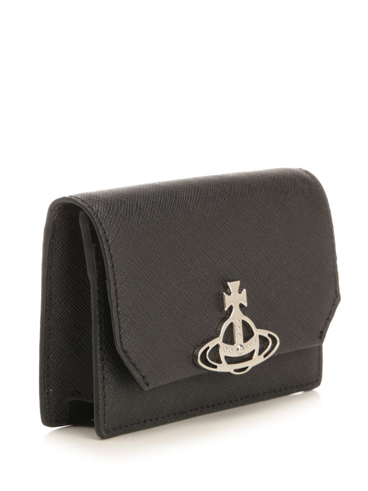 Vivienne Westwood Black Card Holder Small leather goods - Black | f55b15687b9376b55429ddc3e3b08112c4be4122