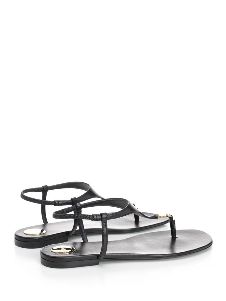 Saint Laurent Cassandra Sandals - Black | 11da173f7e7fc0510c698be7abbfc1be668a7240