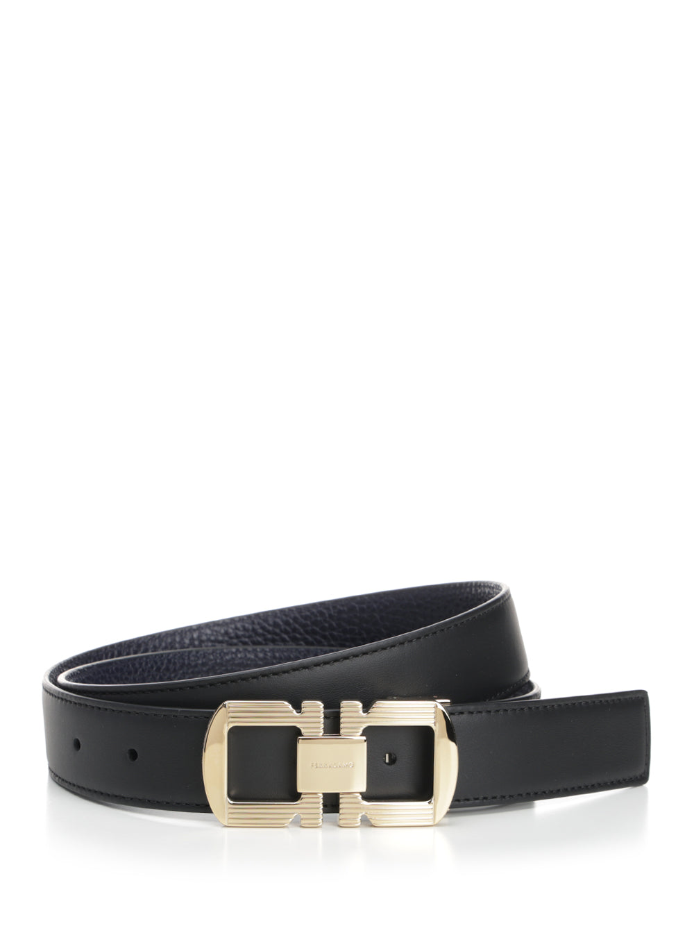 Ferragamo Blue Midnight Reversible Leather Belts - Blue | 6e48d6d4d8896c7360852a4ffeeb98a5765bc649