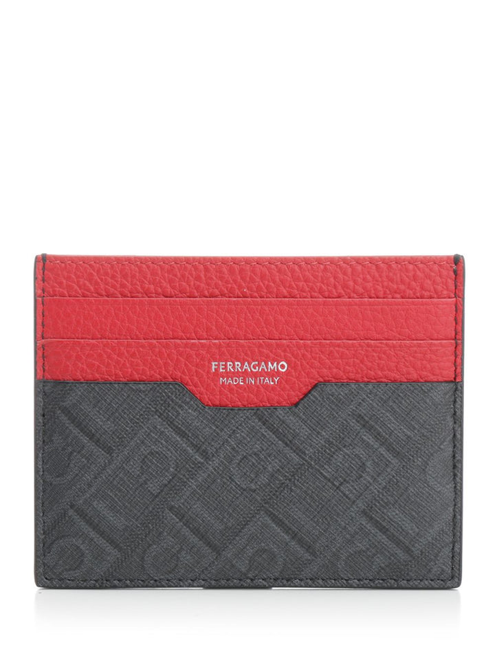 Ferragamo Two-Tone Card Holder Wallets - Multicolor | 7bb7e324efcff6982a9efb38c34a3206e6d5e12e