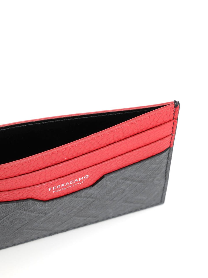 Ferragamo Two-Tone Card Holder Wallets - Multicolor | 46ff7f9e3562963bc0cd5a426cf320053b69295d
