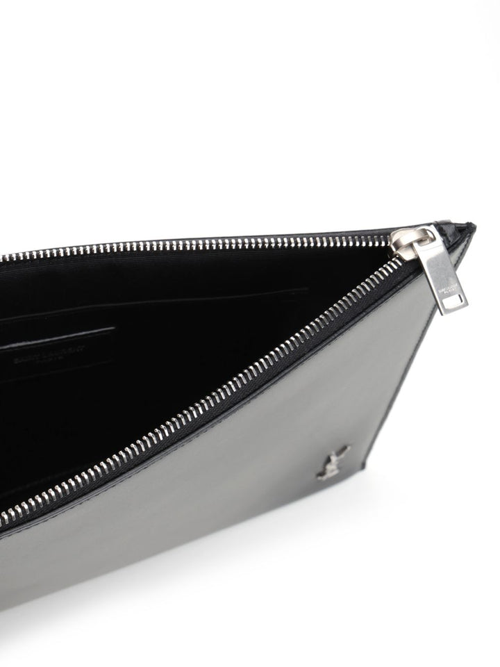 Saint Laurent Black Leather Ipad Case Handbags - Black | 7c45972eda916f89beda082f7eef751a7aa31660