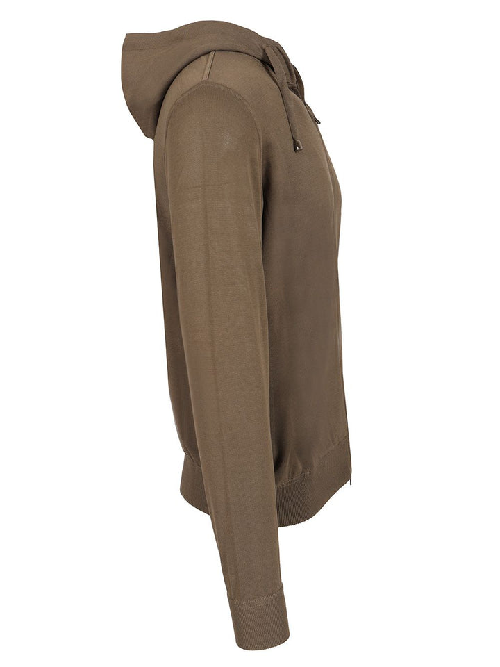 Al Duca D'Aosta Brown Cotton Sweatshirt Knitwear - Brown | ac65492e71d7e3e89538c93a3471756056f195b7
