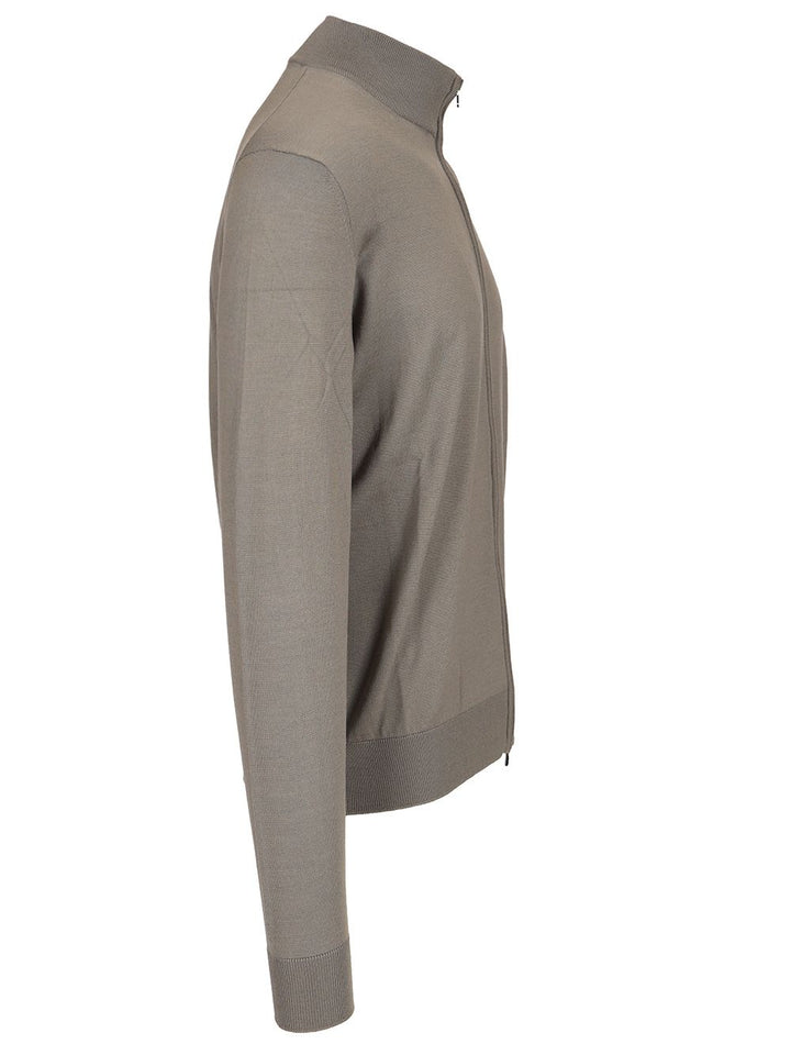 Al Duca D'Aosta Fullzip Cardigan Knitwear - Grey | 5a51df09874c914ae9a927436091753b871e342a
