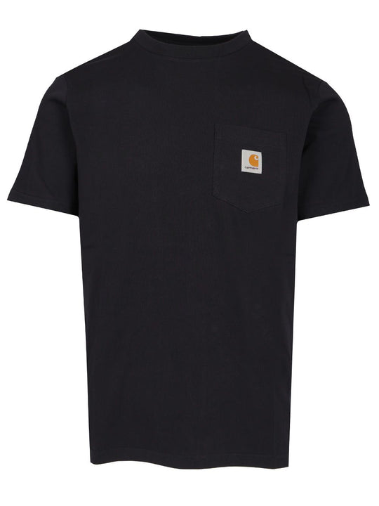 With Applied Pocket T-Shirt Blue