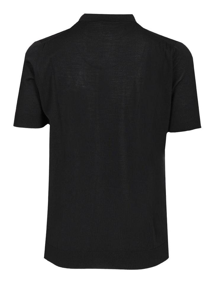 Filippo De Laurentiis 180s Wool Polo Polo shirt - Blue | dba0ac6f35d0a71083e0af10d478b19a374821b4