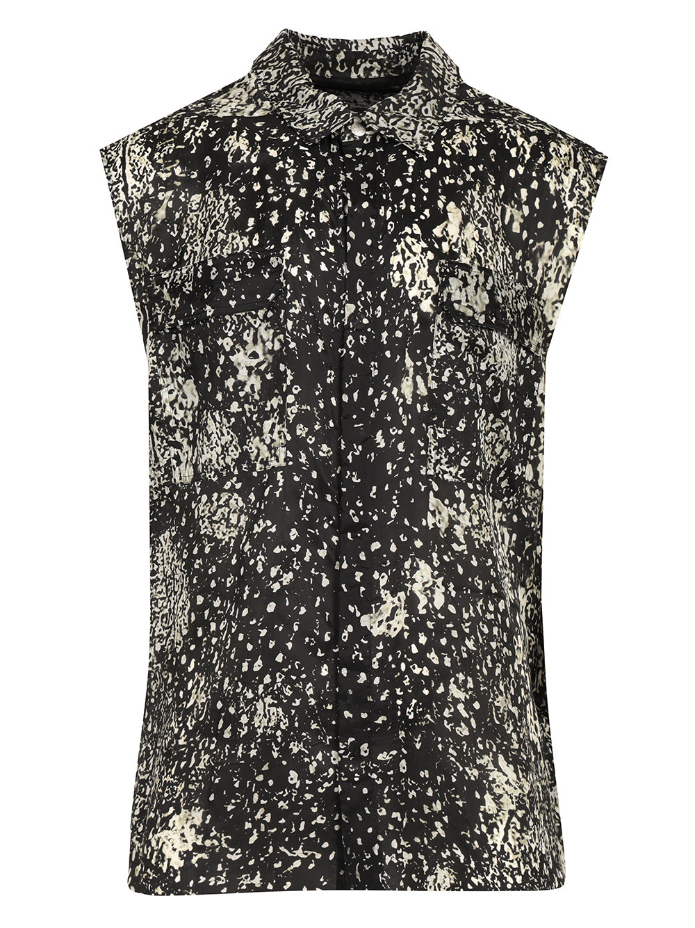 Rick Owens Sleeveless Shirt Jackets - Black | ee86aab4efa203a7b7de44ebda2c13a71a8901d9