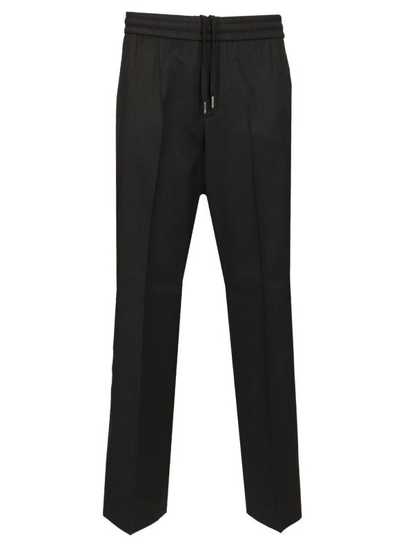 Wool Jogging Trousers Black