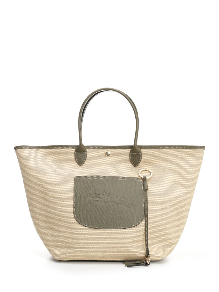 Longchamp Paris Le Panier Pliage Handbags - Green | 659dbf9ba1ca6d8398f01c89e81f93252af3d1ff