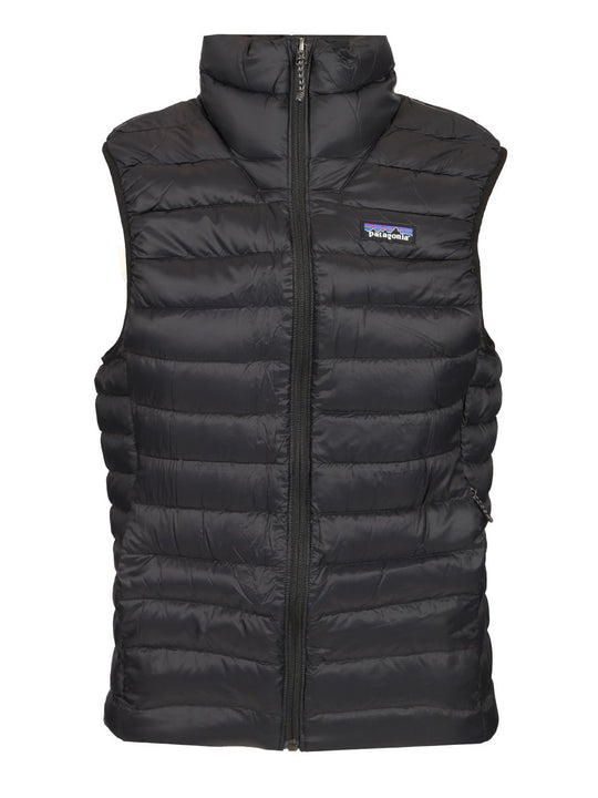 Sleeveless Drawstring Down Jacket Coats Black