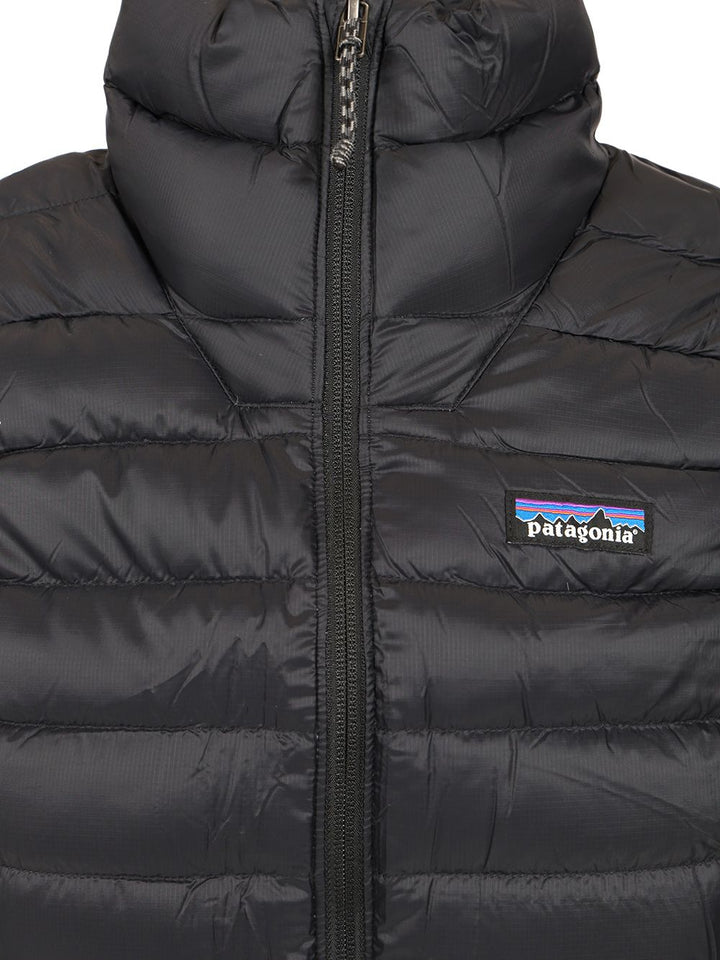 Patagonia Sleeveless Drawstring Down Jacket Coats - Black | 1ae9bbb545ed340af88b994b305bd51d2f6d7ab1