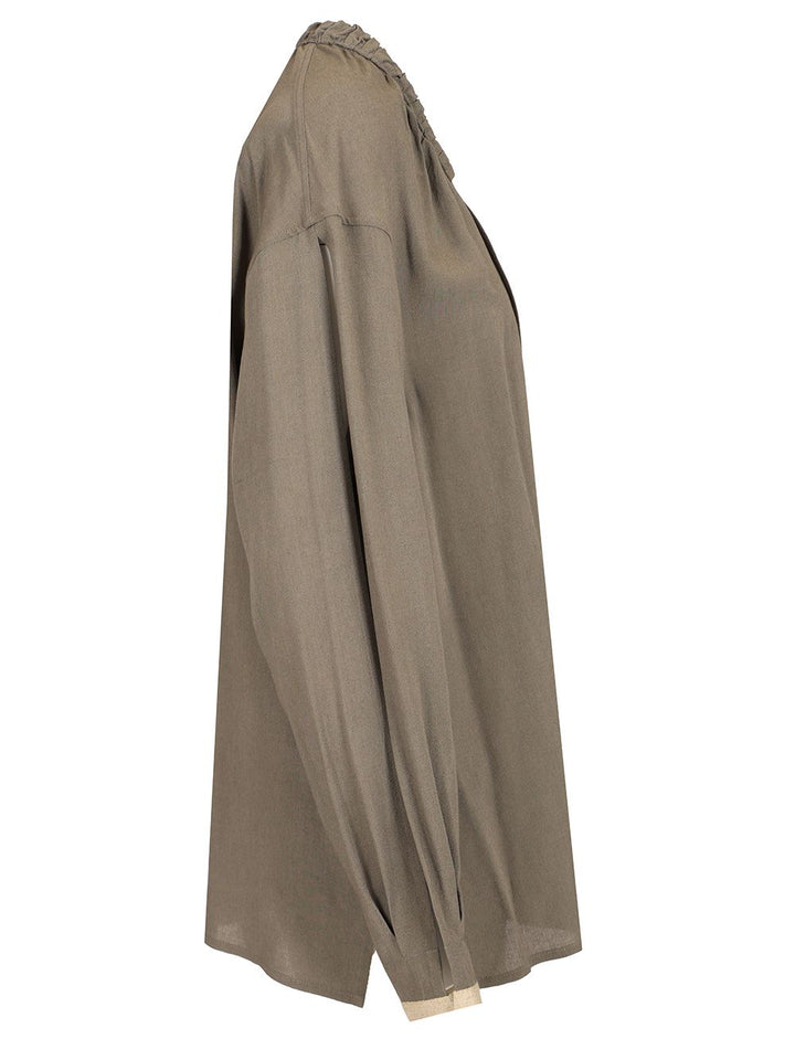 Durazzi Milano Charcoal Grey Blouse Shirts - Grey | 90ca779ea797034abdb2c240b79f60d570aead5c