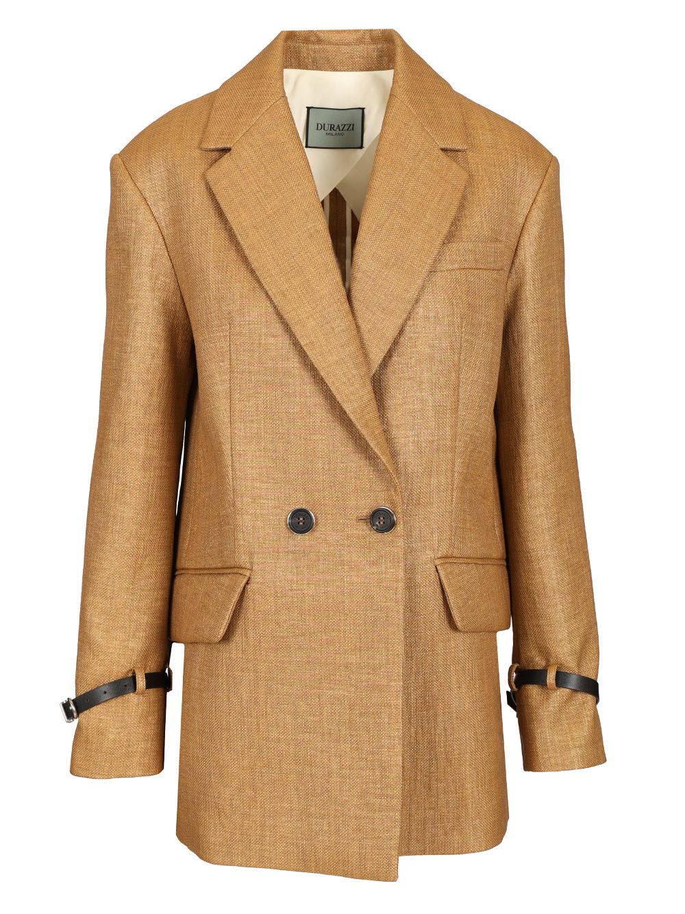 Durazzi Milano Double Breasted Tailored Jacket Jackets - Beige | f3a94227691109ec25609851a537d72b74acd52a