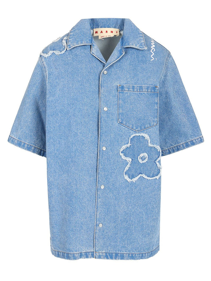 Marni Denim Shirt Shirts - Light blue | d42b49f305e62b9eab6cee34ad4aca4006663df3