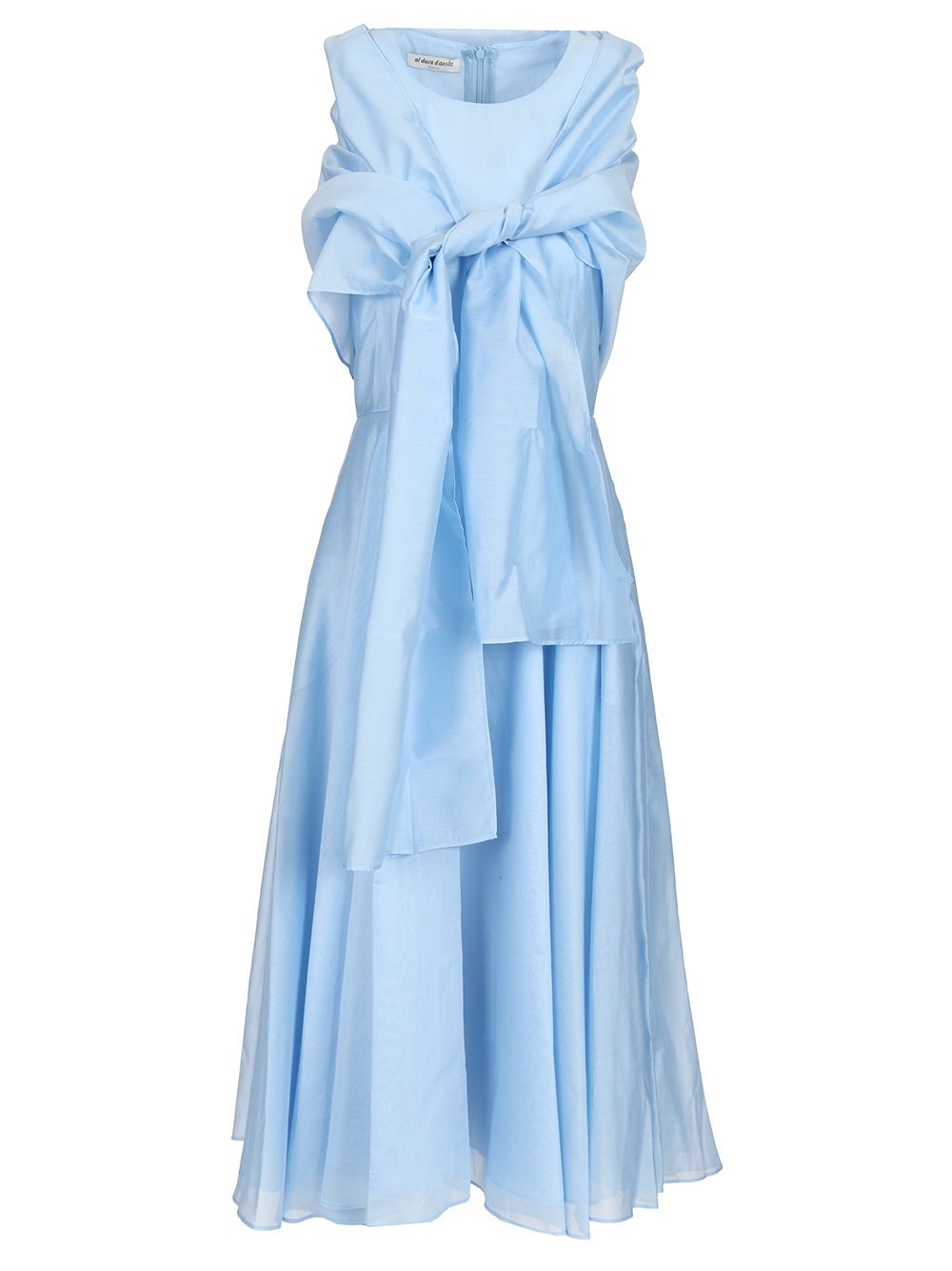 Al Duca D'Aosta Midi Dress With Shawl Dresses - Light blue | 8f3f9675c339a61255debdd892acf74bc5c36a20