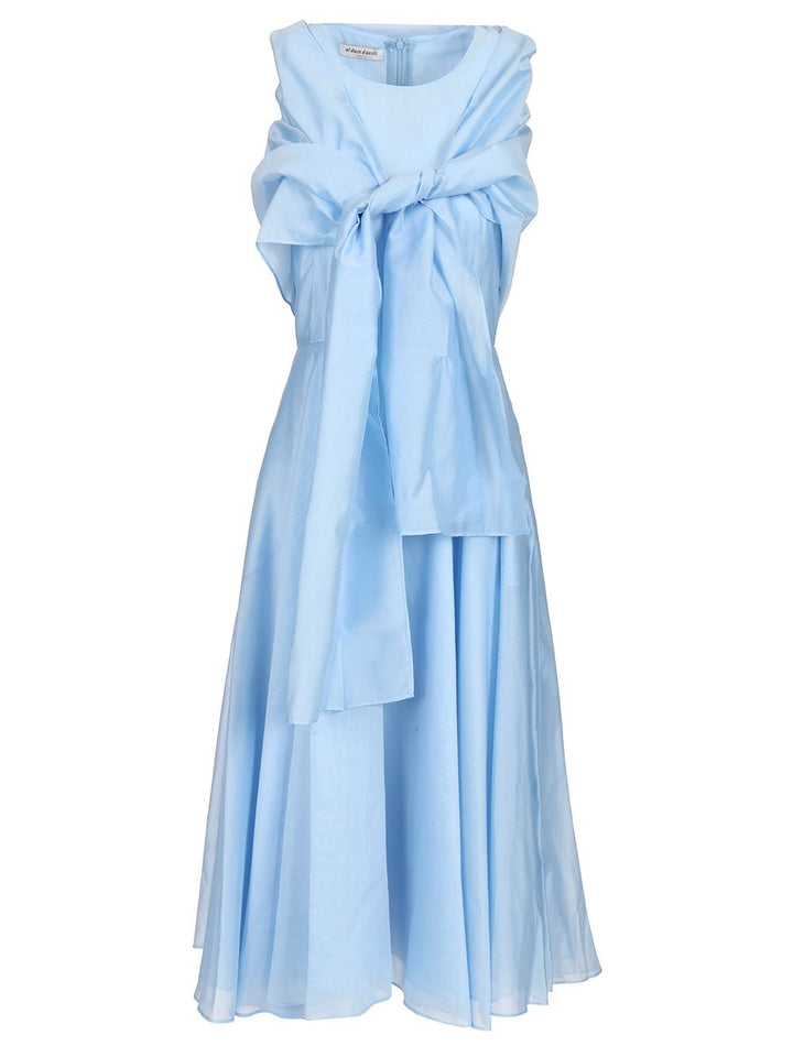 Al Duca D'Aosta Midi Dress With Shawl Dresses - Light blue | 8f3f9675c339a61255debdd892acf74bc5c36a20