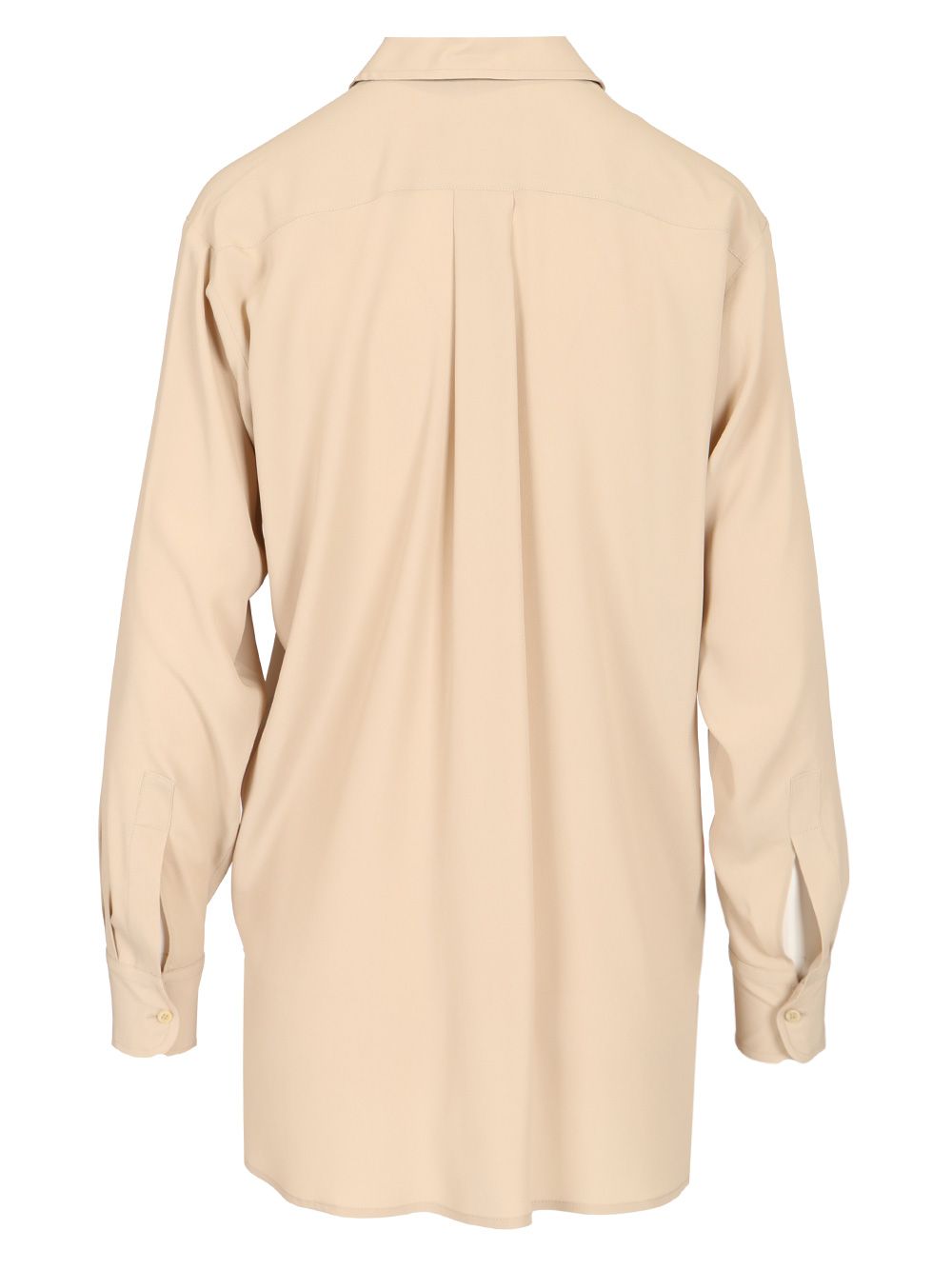 Al Duca D'Aosta Washed Silk Shirt Shirts - Beige | 38ac8f858ad936da97007ee01c37fe38962a6190