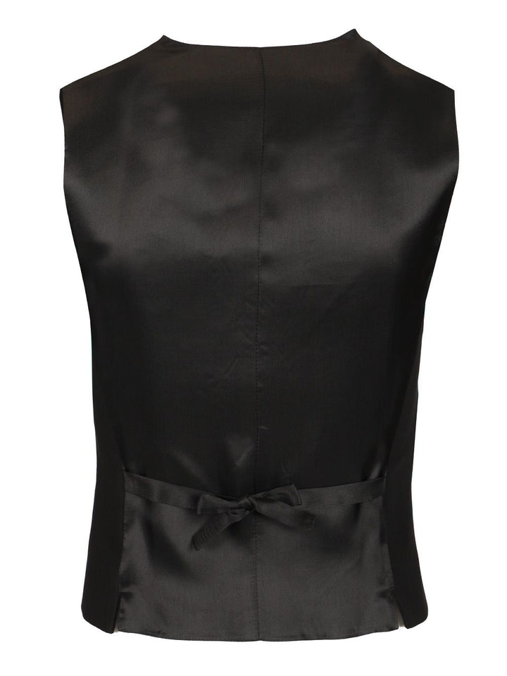 Al Duca D'Aosta Satin Back Vest Jackets - Black | a1e2fb52fbe1441e620746f6dacf12e9c1cb5dbf