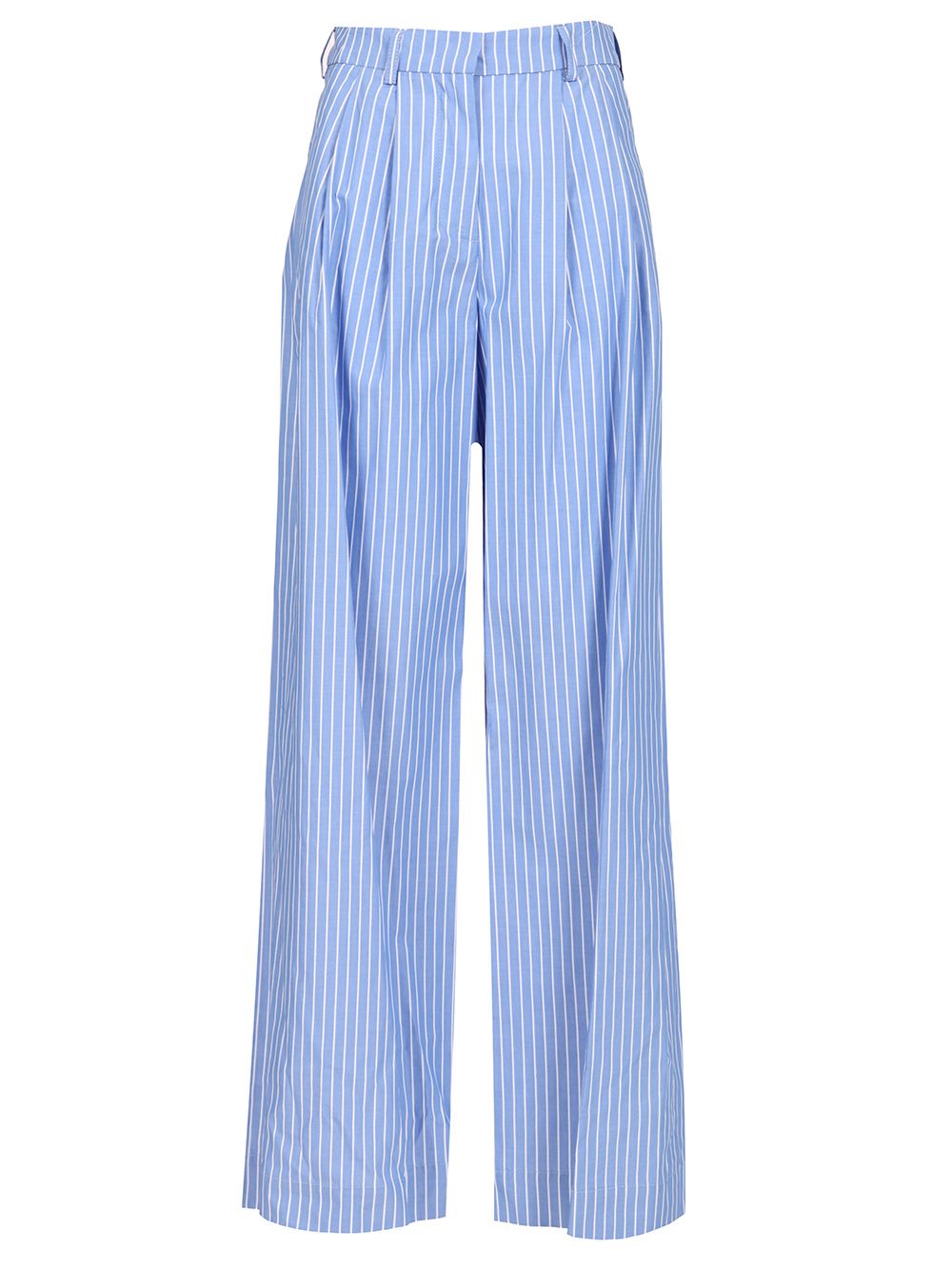 Al Duca D'Aosta Pantalone Pence Popeline Riga Azzurro-Bianco Trousers - Multicolor | 81d01d63bc13d81f166c477972c4428cd3728713