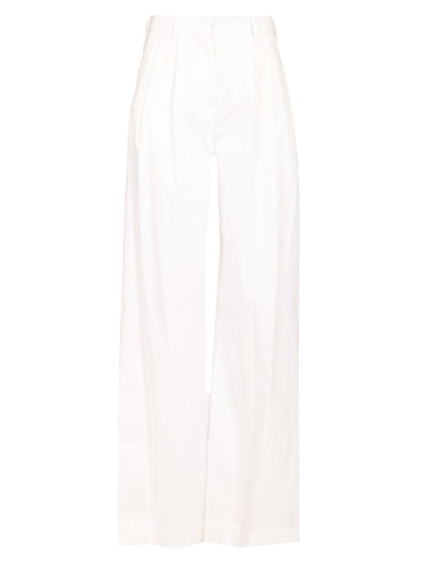 Poplin Trousers White