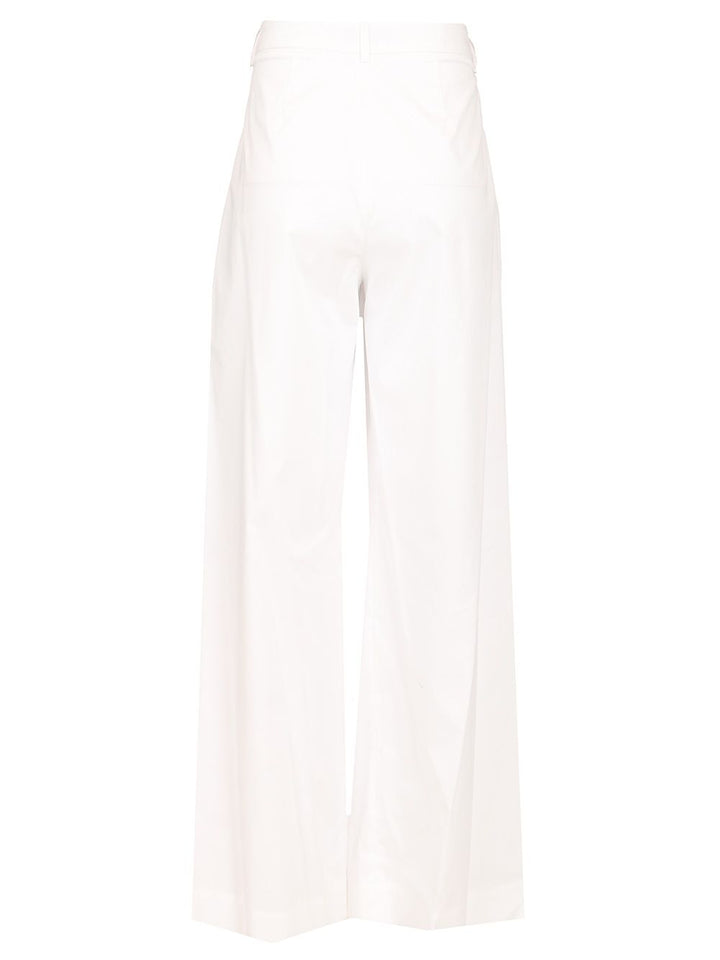 Al Duca D'Aosta Poplin Trousers - White | bcdea6f5220dc79eb8d9f85db285685c0aee529e