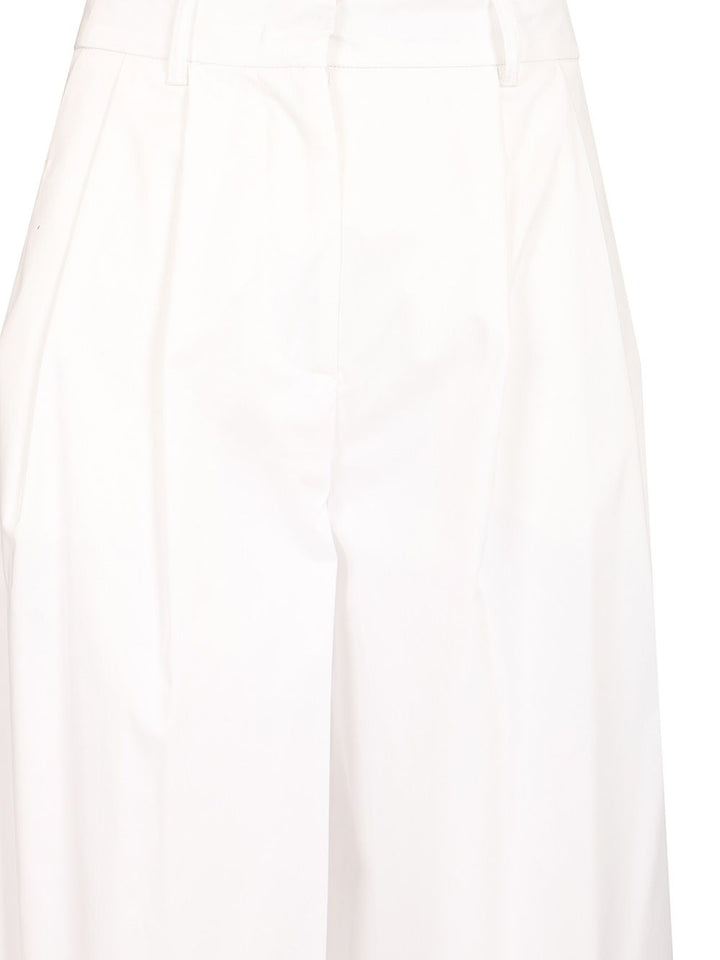 Al Duca D'Aosta Poplin Trousers - White | 94e2759598fe8a753cf91a08b79ad8acddb04538