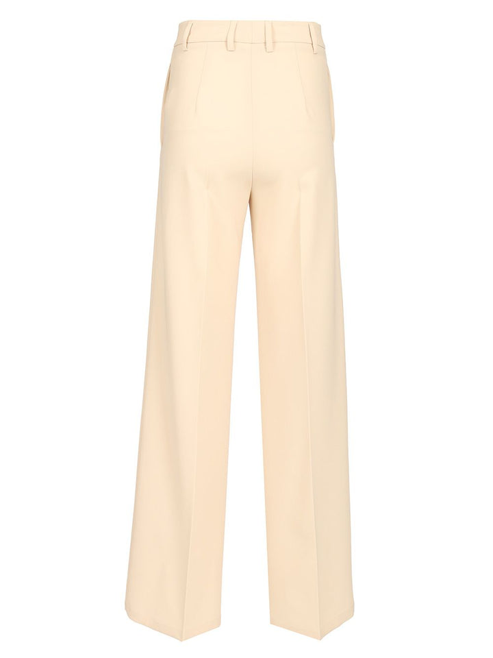 Al Duca D'Aosta Stretch Cady Palazzo Trousers - Beige | 7f56ff65a6b3915ddc90cf2d42f8fe17bb5c7693