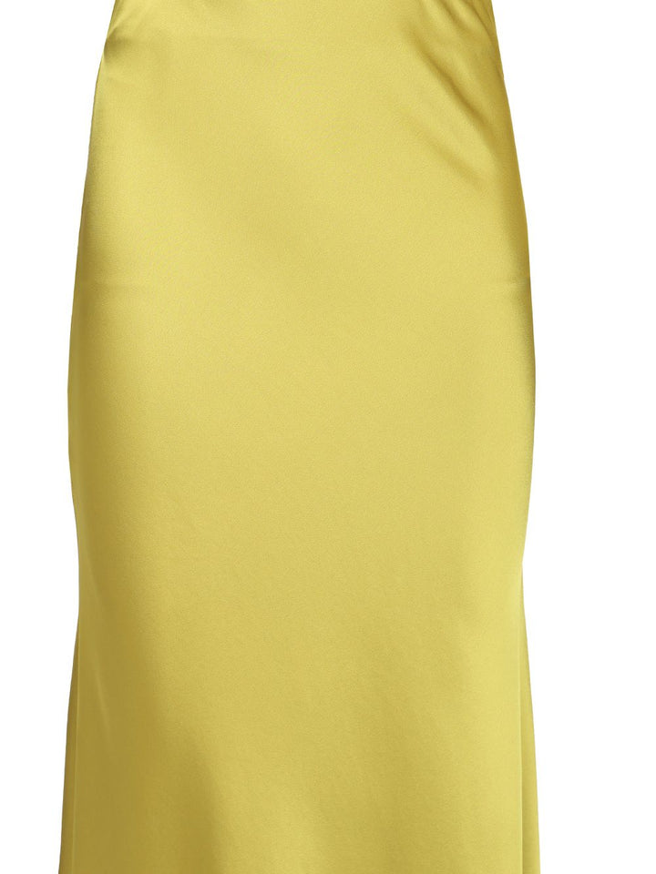Al Duca D'Aosta Satin Long Skirt Skirts - Yellow | c78b89ce370c83e5f56899b970262a1ecdc4470e