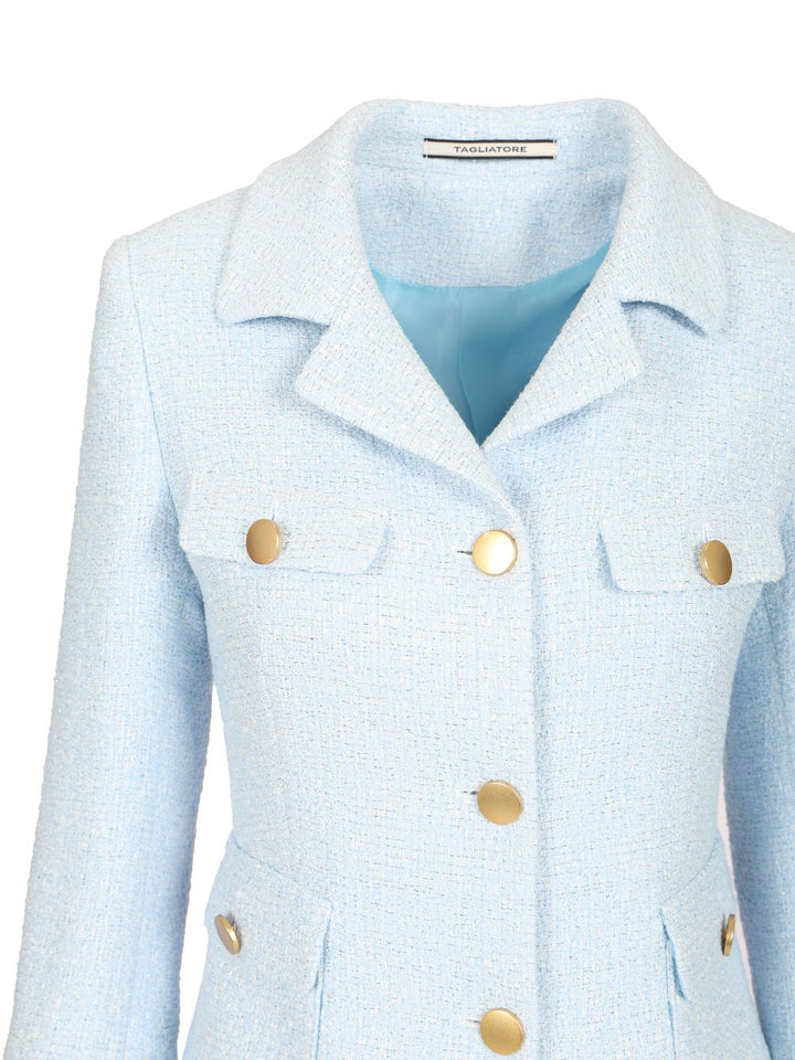 Tagliatore Short Jacket Jackets - Light blue | 8d86c373e61603057a0e5a5cd824cccfd3d60318