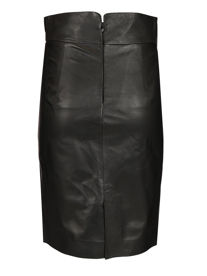 Tagliatore Suede Midi Skirt Skirts - Black | 02b18bcc05fa0c147af2856533e7ff9b53902d1d