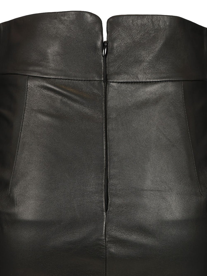 Tagliatore Suede Midi Skirt Skirts - Black | dded9132c62c80aaeecf1a7e53548dc5e25383e1