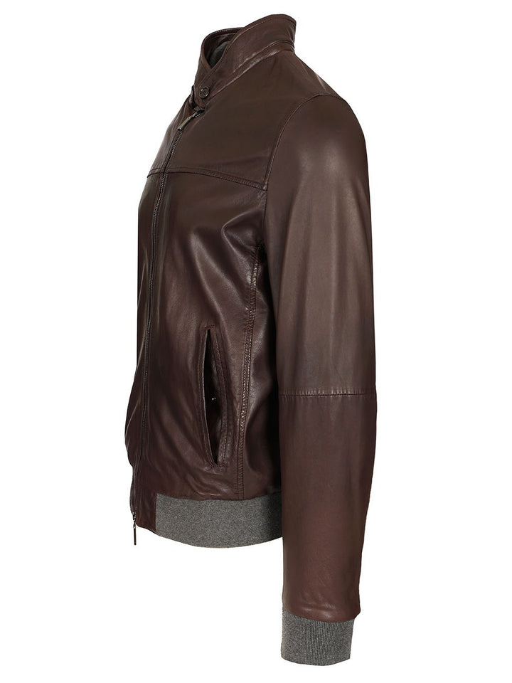 Al Duca D'Aosta Leather Jacket Jackets - Brown | e0c74c7524370e9086feeb07fe12a1ccde6bbda2