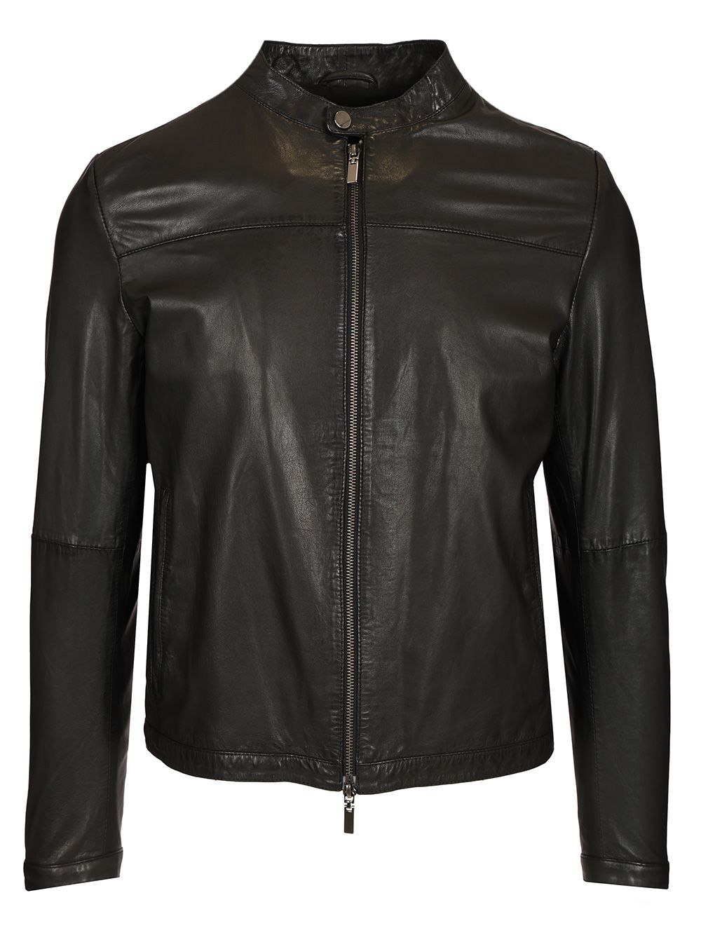 Al Duca D'Aosta Black Leather Biker Jackets - Black | 9334fdc2f4d5a959dec67c9fdcea60671fe15b0f