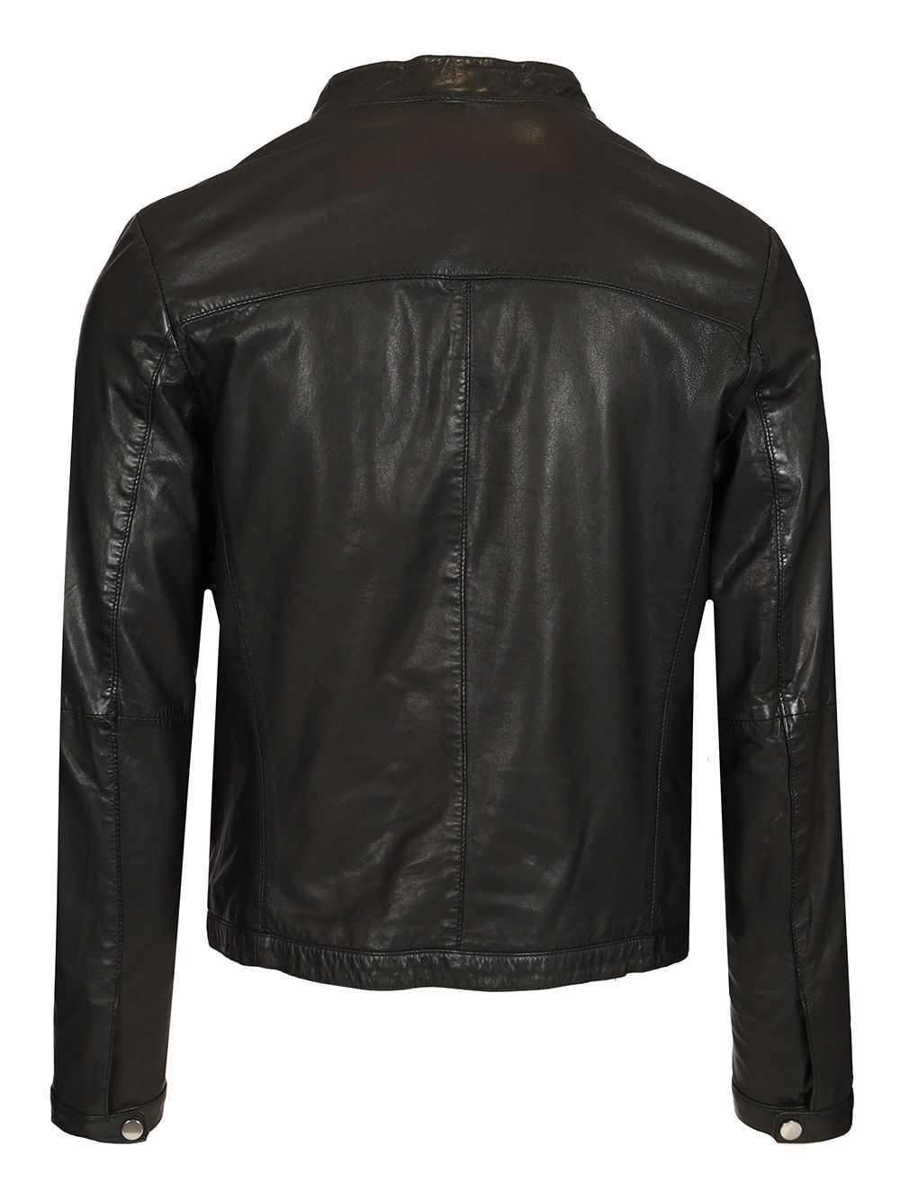 Al Duca D'Aosta Black Leather Biker Jackets - Black | dcd6f691a01b5e6d2fcb4901b960f3728c69f886
