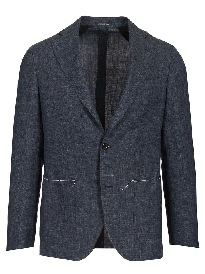 Al Duca D'Aosta Melange Unlined Jacket Jackets - Blue | 2ab26501619c8f35225be962e4dd913e63d31c0c