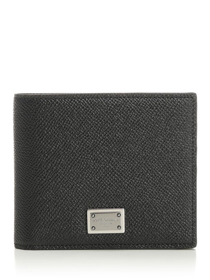 Dolce & Gabbana Leather Bifold Wallet Wallets - Black | e22269e6c618c93db8aeeb7c3e7d166f6b035a1a