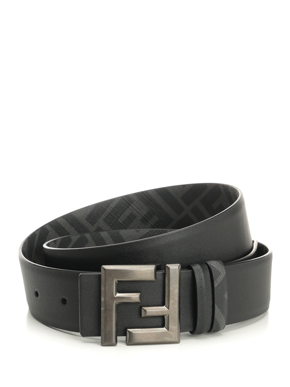 Fendi Reversible Belt With Thin Squared Ff Buckle Belts - Black | 41bc43644f16ad520219b2abd940d457dba202af