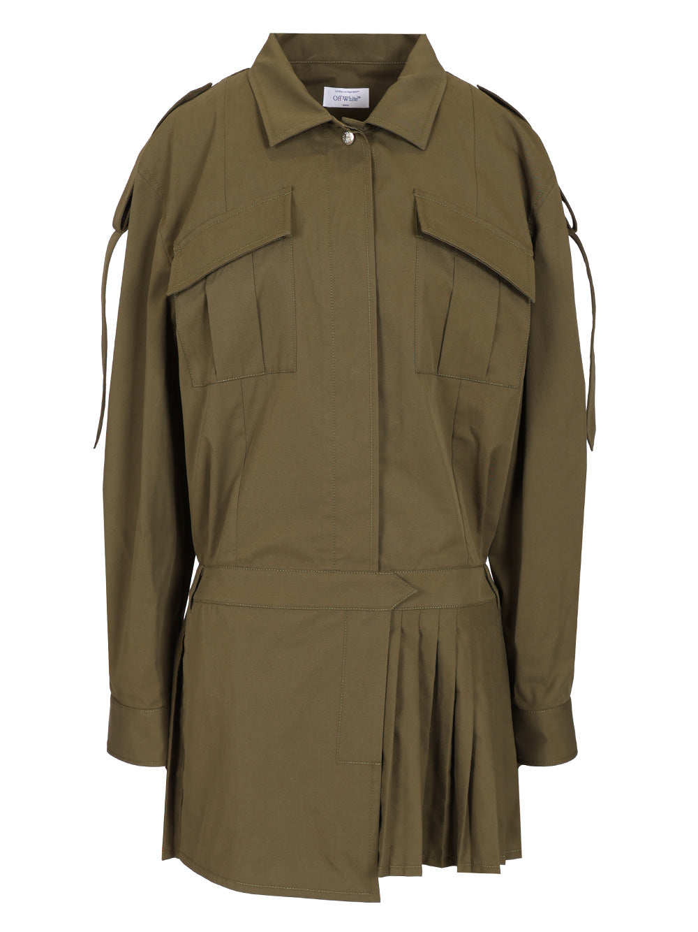 Off-White “Savana” Dress Dresses - Green | 8be76cbef5c89e449b876d295f593bac9c3c6eac